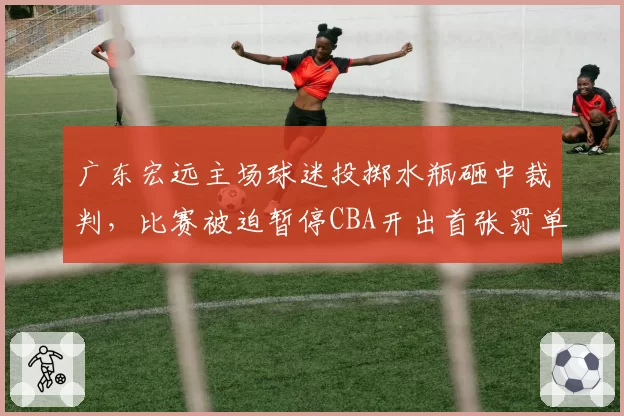 广东宏远主场球迷投掷水瓶砸中裁判，比赛被迫暂停CBA开出首张罚单